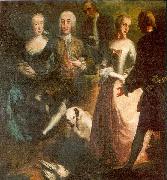 Engagement of Maria Josepha Grafin von Waldburg-Friedberg-Scheer (1731 - 1782) and her cousin, Prince Joseph Wenzel von Furstenberg (1728 - 1783) in 1 Joseph Esperlin